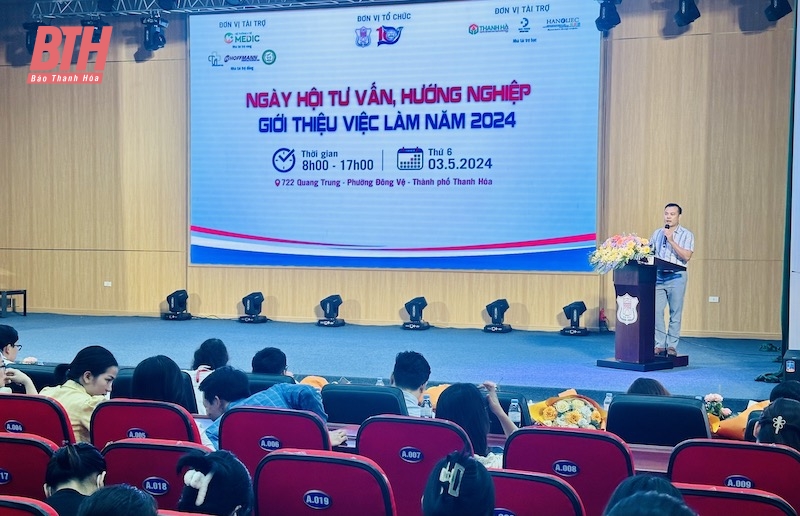 Ngày hội tư vấn, hướng nghiệp, giới thiệu việc làm năm 2024 tại Phân hiệu Trường Đại học Y Hà Nội tại Thanh Hóa