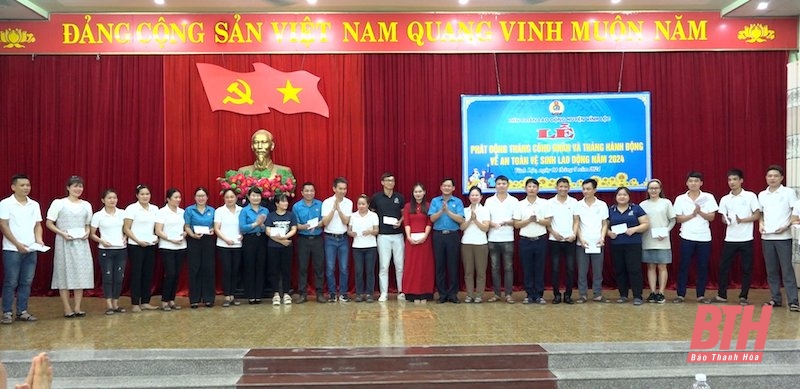 LĐLĐ huyện Vĩnh Lộc phát động Tháng Công nhân và Tháng hành động về an toàn, vệ sinh lao động năm 2024