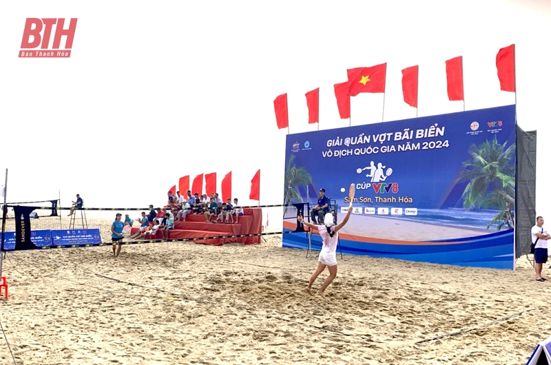 Khởi tranh Giải Quần vợt bãi biển vô địch quốc gia cúp VTV8 - Sầm Sơn Thanh Hóa 2024