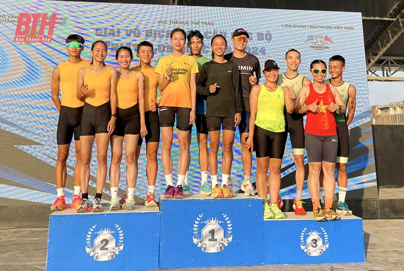 VĐV Thanh Hóa giành 3 huy chương tại Giải vô địch các CLB Triathlon quốc gia 2024