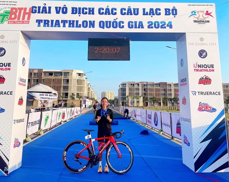 VĐV Thanh Hóa giành 3 huy chương tại Giải vô địch các CLB Triathlon quốc gia 2024