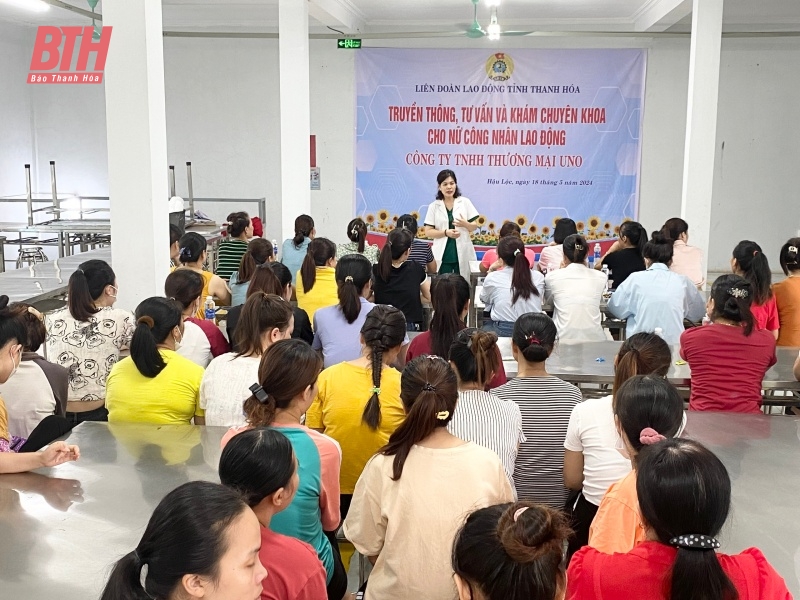 Tư vấn và khám chuyên khoa cho nữ công nhân, lao động