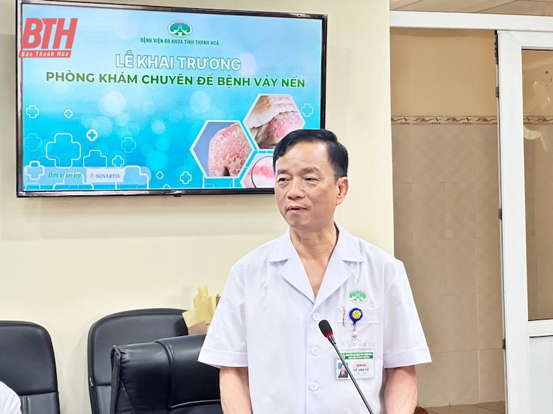 Bệnh viện Đa khoa tỉnh Thanh Hóa khai trương Phòng khám chuyên đề bệnh vẩy nến