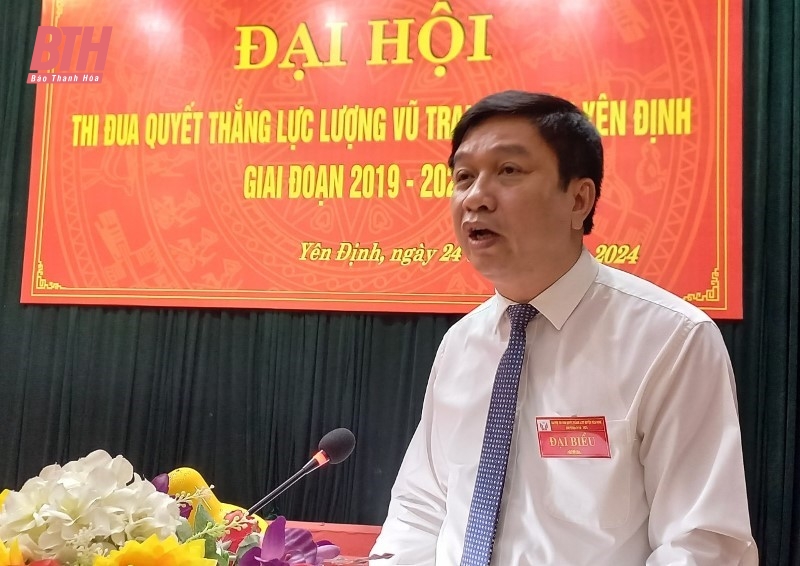 Đại hội Thi đua Quyết thắng lực lượng vũ trang huyện Yên Định giai đoạn 2019-2024