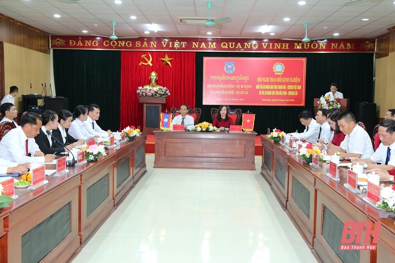 Đẩy mạnh hợp tác giữa Tòa án Nhân dân tỉnh Thanh Hóa và Tòa án Nhân dân tỉnh Hủa Phăn (Lào)