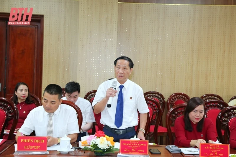 Đẩy mạnh hợp tác giữa Tòa án Nhân dân tỉnh Thanh Hóa và Tòa án Nhân dân tỉnh Hủa Phăn (Lào)