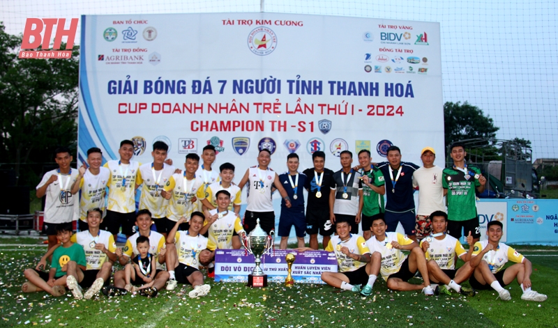 Đội PC22 – Diamond vô địch Giải Bóng đá 7 người tỉnh Thanh Hóa - Cup Doanh nhân trẻ lần thứ nhất - năm 2024