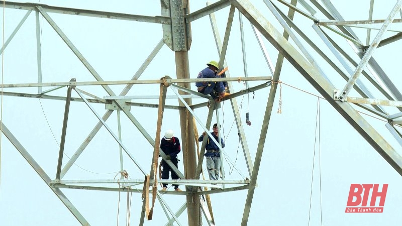 Lãnh đạo huyện Hà Trung thăm, tặng quà lực lượng thi công dự án đường dây 500kV mạch 3