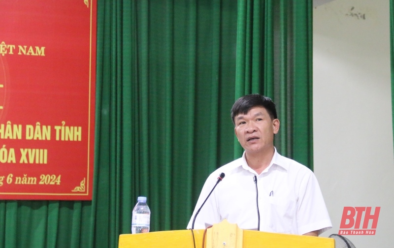 Đại biểu HĐND tỉnh tiếp xúc cử tri tại huyện Đông Sơn