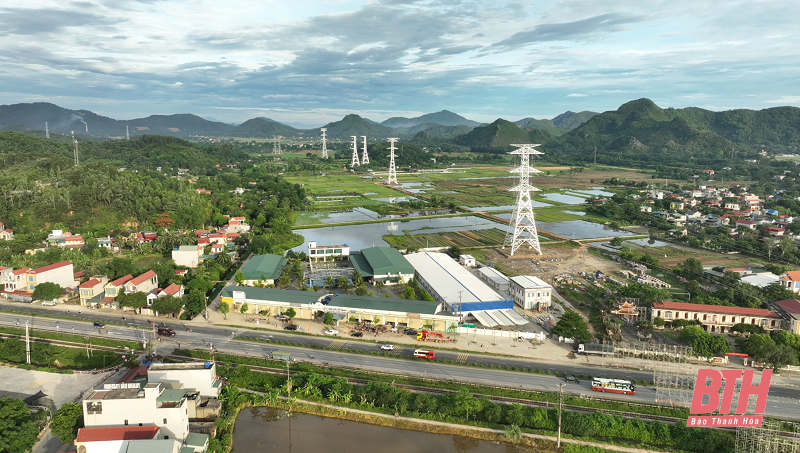 Đồng loạt kéo dây Dự án đường dây 500kV Thanh Hóa - Nhà máy Nhiệt điện Nam Định 1