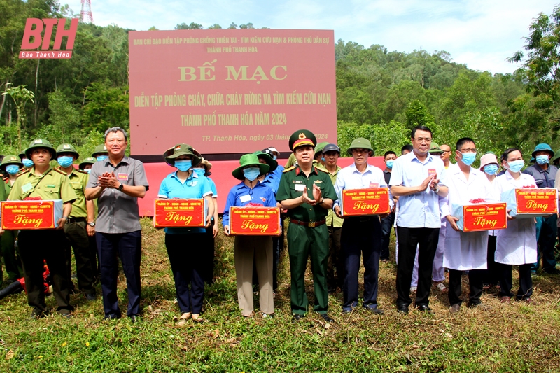 TP Thanh Hóa tổ chức diễn tập phòng cháy, chữa cháy rừng và tìm kiếm cứu nạn năm 2024