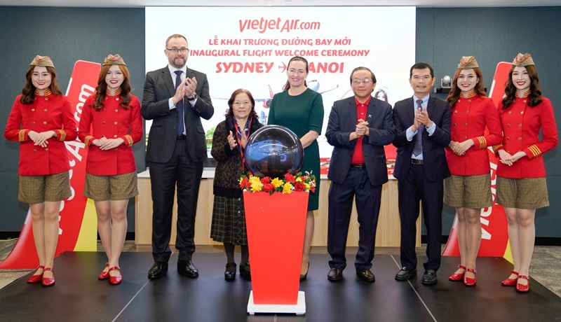 Vietjet khai trương đường bay Hà Nội - Sydney