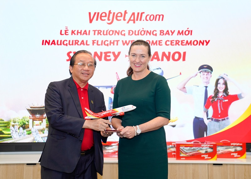 Vietjet khai trương đường bay Hà Nội - Sydney