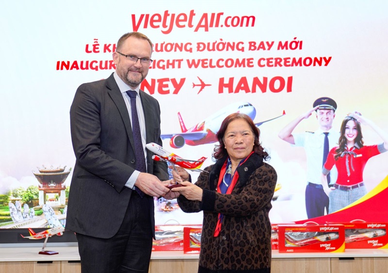 Vietjet khai trương đường bay Hà Nội - Sydney