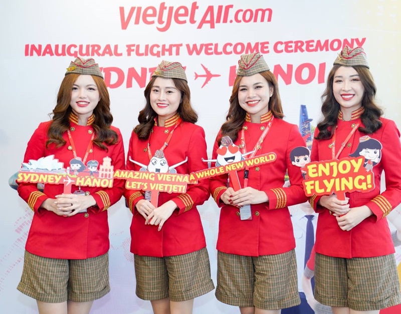 Vietjet khai trương đường bay Hà Nội - Sydney