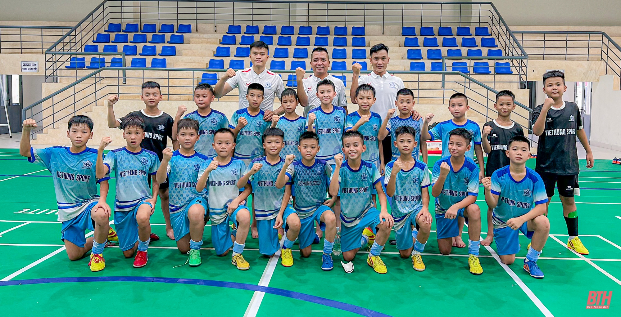 Thử thách chờ U11 Việt Hùng nhà cái m88 Hoá tại Vòng loại giải Bóng đá Nhi đồng toàn quốc 2024