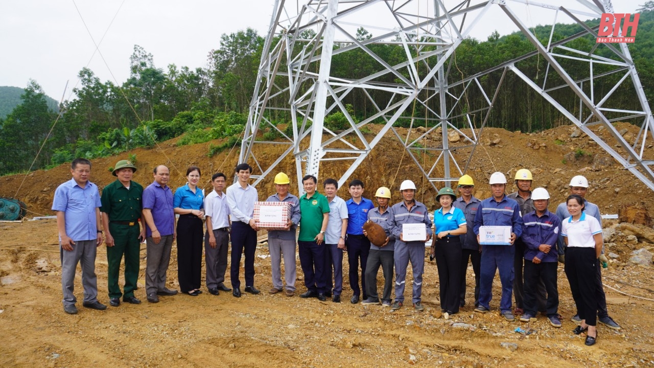 Thanh niên Thanh Hóa tình nguyện tham gia hỗ trợ xây dựng đường dây 500kV mạch 3