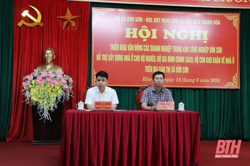 Thị xã Bỉm Sơn vận động các doanh nghiệp ủng hộ xây dựng nhà ở cho hộ nghèo, gia đình chính sách, hộ còn khó khăn về nhà ở