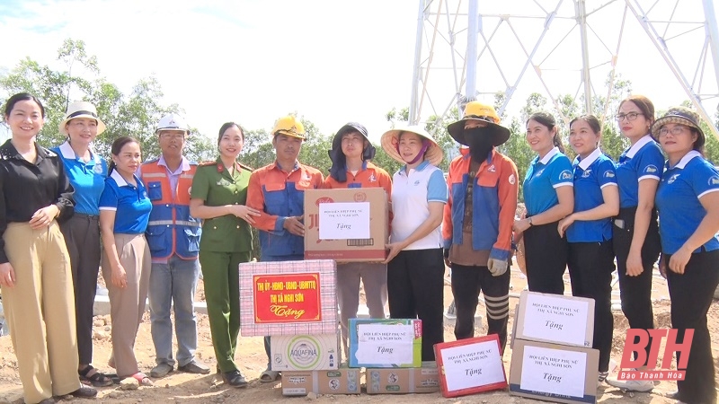 Thị xã Nghi Sơn: Nhiều hoạt động hỗ trợ thi công công trình đường dây 500 kV mạch 3