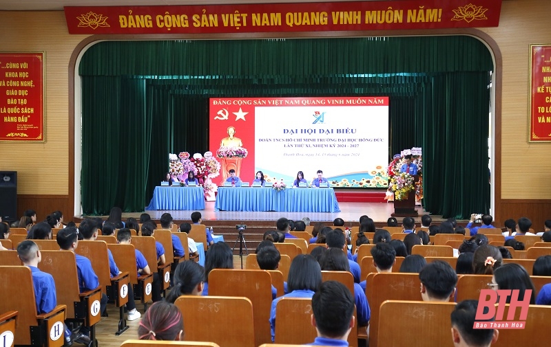 Đại hội đại biểu Đoàn TNCS Hồ Chí Minh Trường Đại học Hồng Đức lần thứ XI, nhiệm kỳ 2024-2027