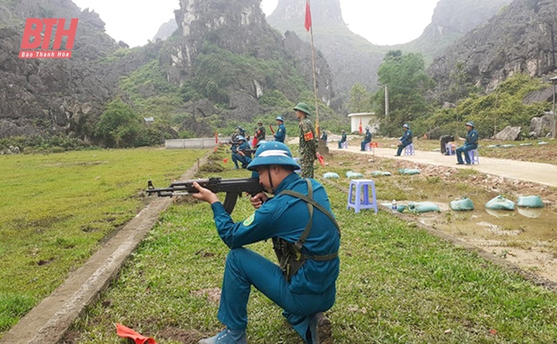 Ban CHQS huyện Đông Sơn nâng cao chất lượng huấn luyện theo phương châm “cơ bản, thiết thực, vững chắc”