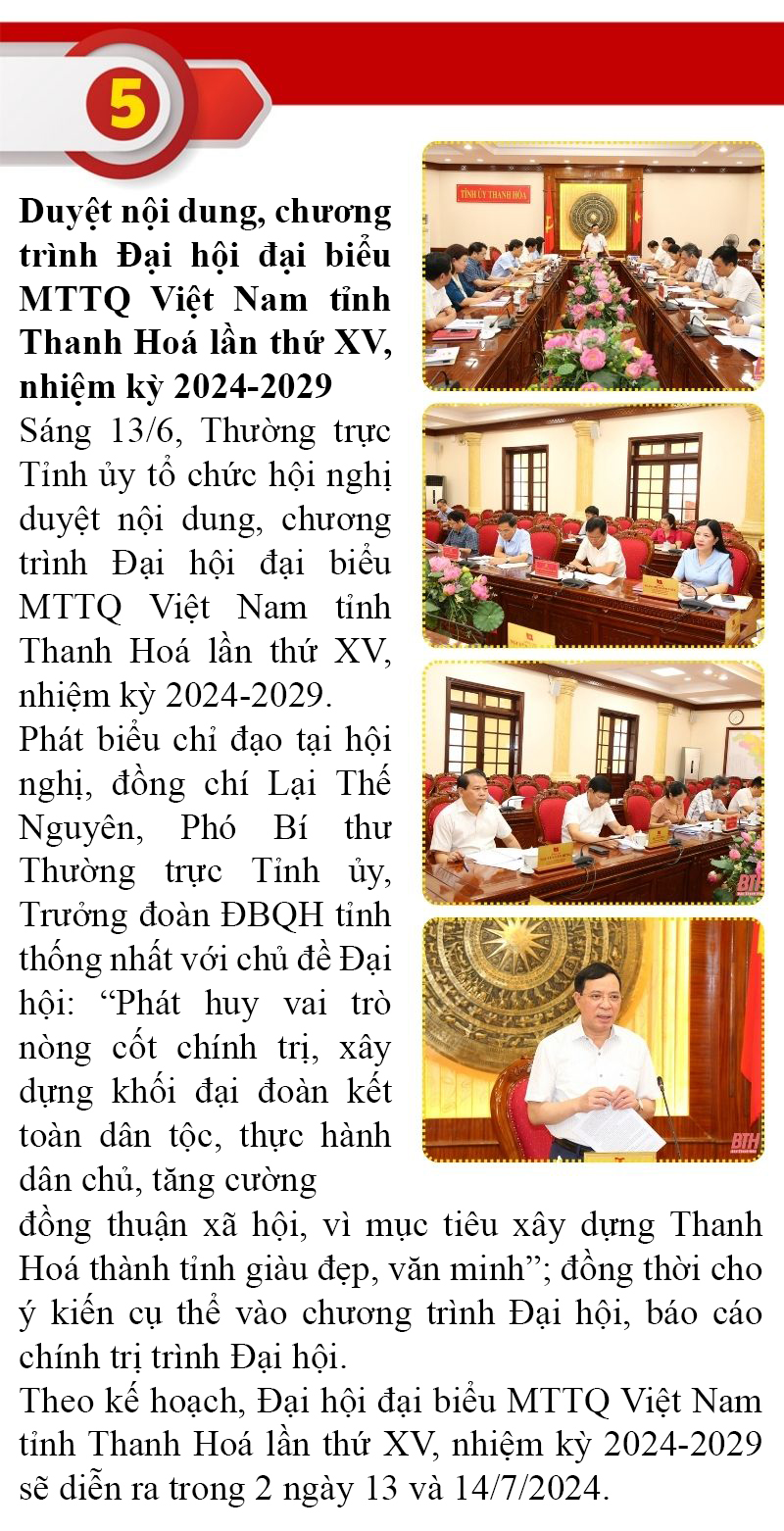 Những sự kiện nổi bật trong tuần