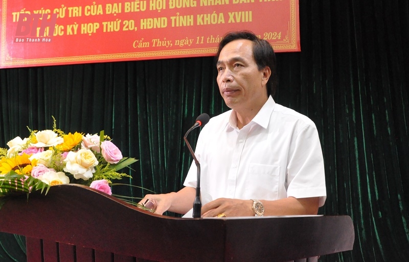 Cử tri Cẩm Thủy kiến nghị nhiều vấn đề liên quan đến đời sống dân sinh