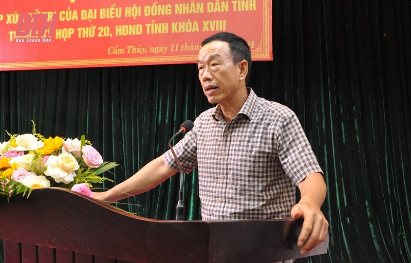 Cử tri Cẩm Thủy kiến nghị nhiều vấn đề liên quan đến đời sống dân sinh