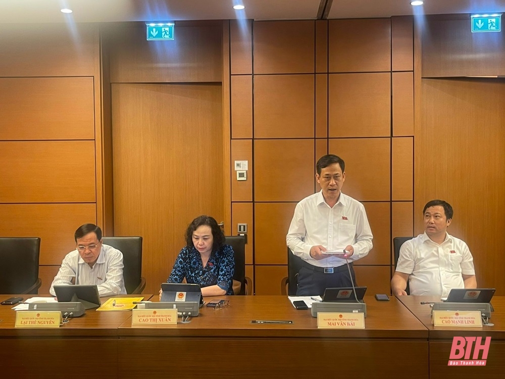 Kỳ họp thứ 7, Quốc hội khoá XV: Đoàn ĐBQH tỉnh Thanh Hóa tham gia thảo luận tại tổ nhiều nội dung quan trọng