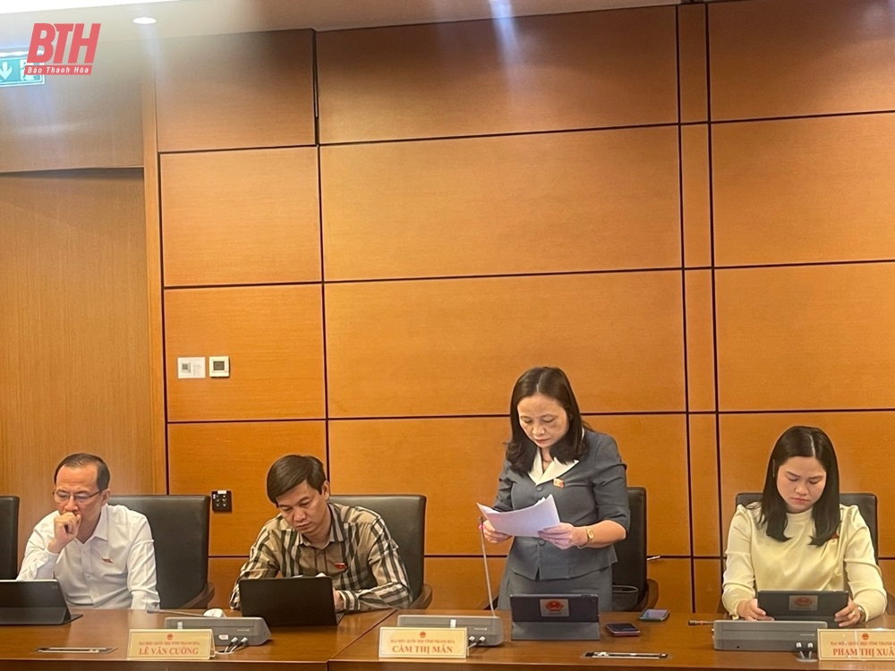 Kỳ họp thứ 7, Quốc hội khoá XV: Đoàn ĐBQH tỉnh Thanh Hóa tham gia thảo luận tại tổ nhiều nội dung quan trọng
