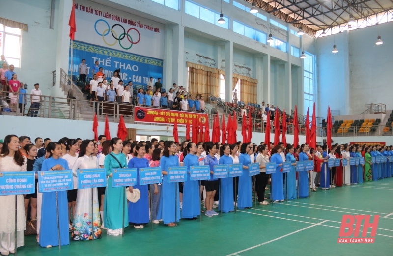 Hơn 500 vận động viên tham gia hội thao công nhân, viên chức, lao động TP Thanh Hoá