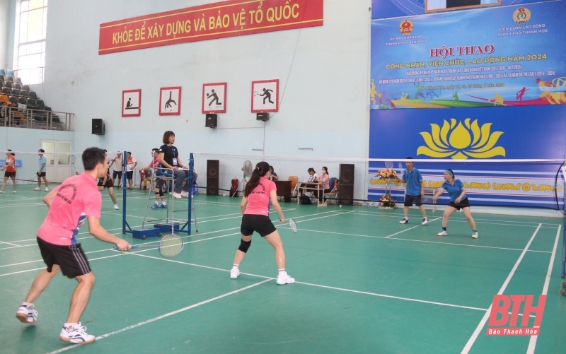 Hơn 500 vận động viên tham gia hội thao công nhân, viên chức, lao động TP Thanh Hoá