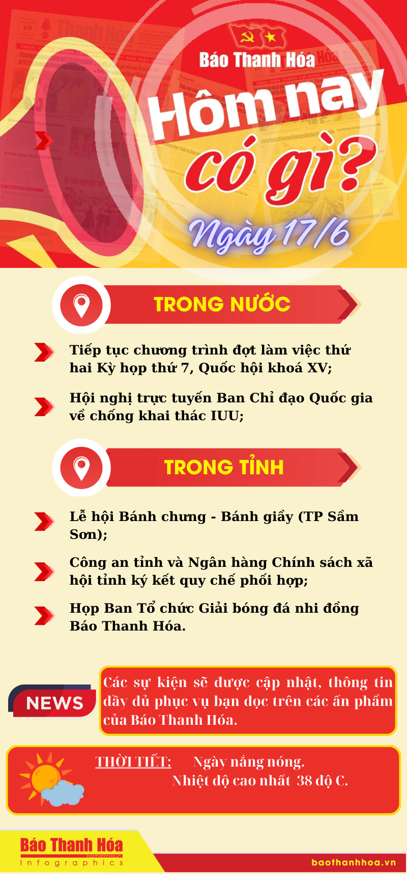 Hôm nay có gì? - Sự kiện nổi bật ngày 17/6/2024