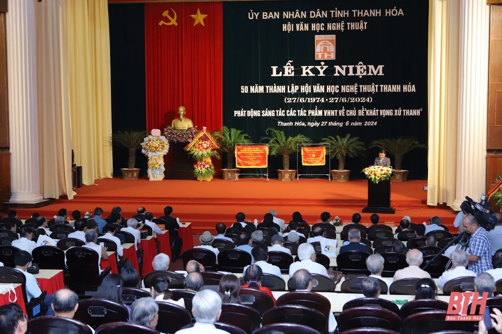 “Đoàn kết - Trách nhiệm - Sáng tạo - Cống hiến, vì một nền văn học - nghệ thuật tiên tiến, đậm đà bản sắc dân tộc, có nhiều tác phẩm giá trị cao, góp phần xây dựng quê hương giàu đẹp, văn minh” <sup>(*)</sup>