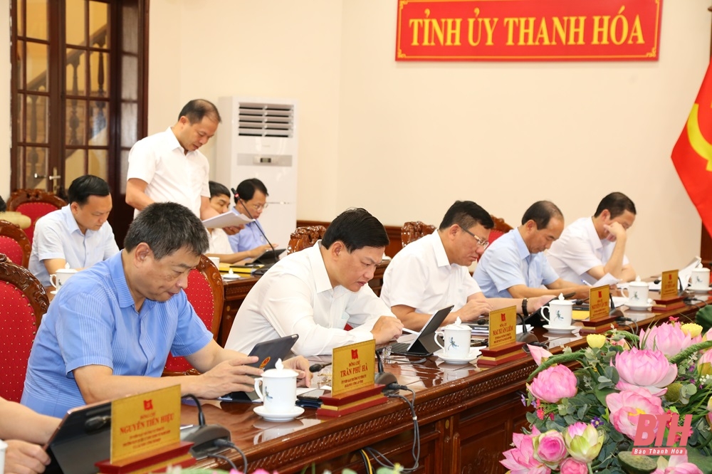 Ban Thường vụ Tỉnh ủy cho ý kiến vào các tờ trình của Ban Cán sự Đảng UBND tỉnh