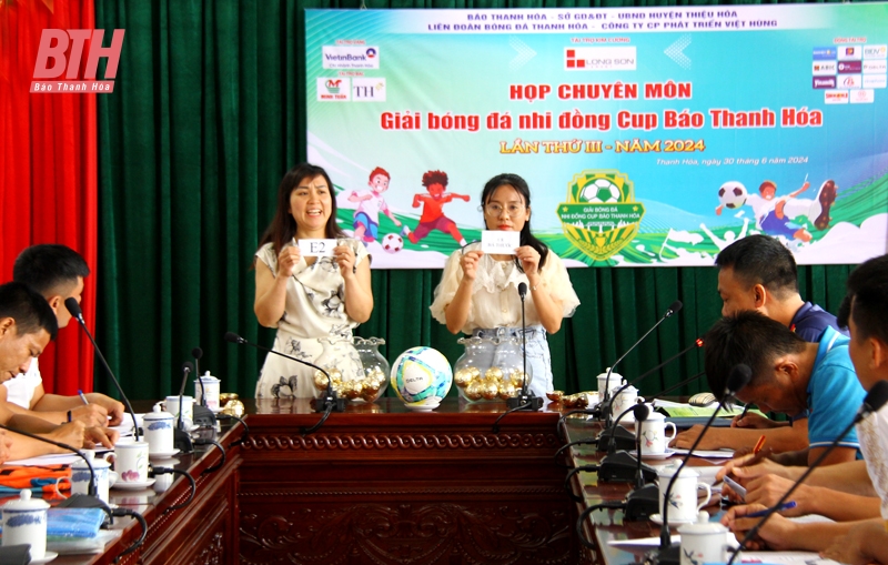 Bốc thăm chia bảng, xếp lịch thi đấu Giải bóng đá Nhi đồng Cúp Báo Thanh Hóa lần thứ III - năm 2024