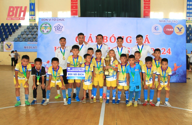 U10 Việt Hùng Thanh Hóa và U9 Gia Bảo Hải Dương vô địch Giải bóng đá U10 Championship 2024