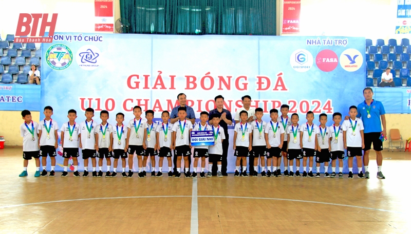 U10 Việt Hùng Thanh Hóa và U9 Gia Bảo Hải Dương vô địch Giải bóng đá U10 Championship 2024