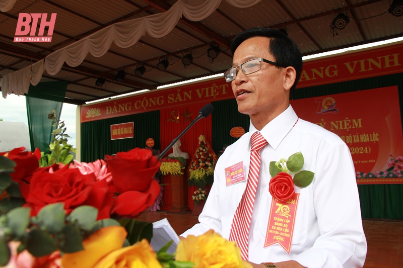 Đảng bộ xã Hòa Lộc kỷ niệm 70 năm ngày thành lập