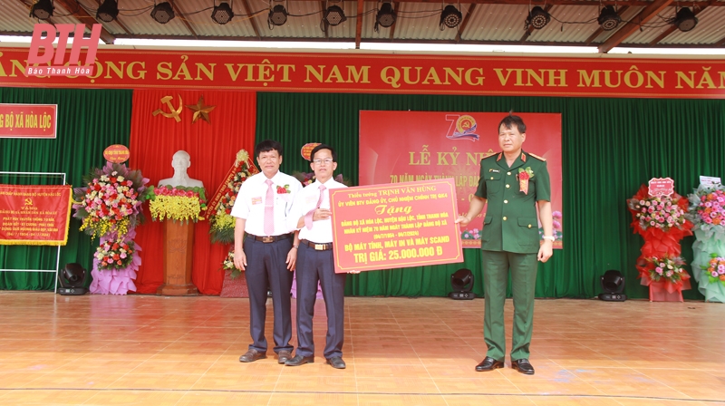 Đảng bộ xã Hòa Lộc kỷ niệm 70 năm ngày thành lập