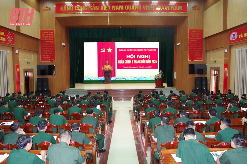 Hội nghị Quân chính 6 tháng đầu năm 2024