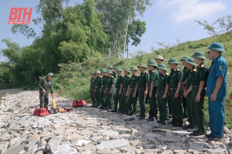 Bộ CHQS tỉnh Thanh Hóa chủ động ứng phó trước mùa mưa bão