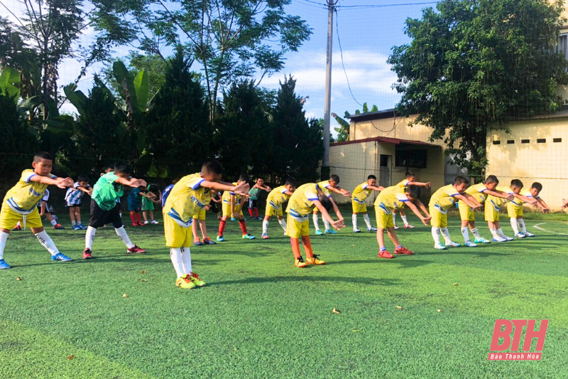 “Tân binh” U10 Vĩnh Lộc 1 quyết tâm chơi hết mình tại Giải Bóng đá Nhi đồng Cúp Báo Thanh Hóa lần thứ III - năm 2024