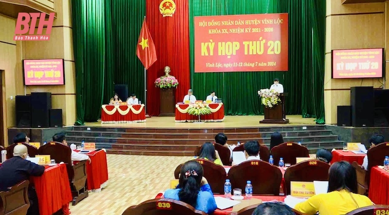 Kỳ họp thứ 20 HĐND huyện Vĩnh Lộc xem xét, quyết nghị 12 nghị quyết