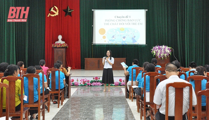 Nỗ lực thực hiện Dự án “Nâng cao năng lực cộng đồng trong phòng, chống bạo lực thể chất đối với trẻ em”