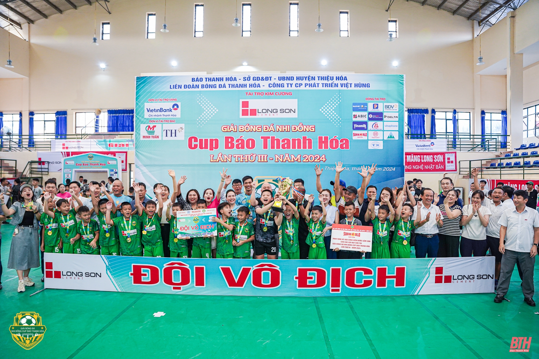 U8 TP Thanh Hóa và U10 Hà Trung lên ngôi vô địch Giải Bóng đá Nhi đồng Cup Báo Thanh Hóa lần thứ III - năm 2024