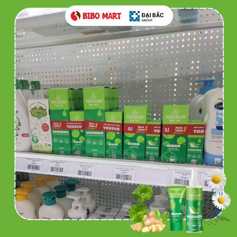 Bộ đôi Mát lành làn da Yoosun Rau Má chính thức hợp tác với hệ thống siêu thị Mẹ và Bé Bibo Mart