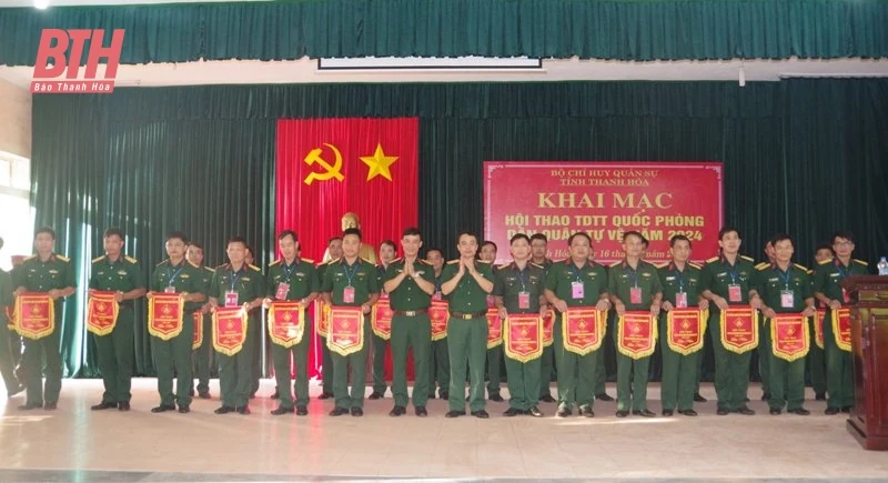 Khai mạc hội thao thể dục thể thao quốc phòng lực lượng dân quân tự vệ năm 2024