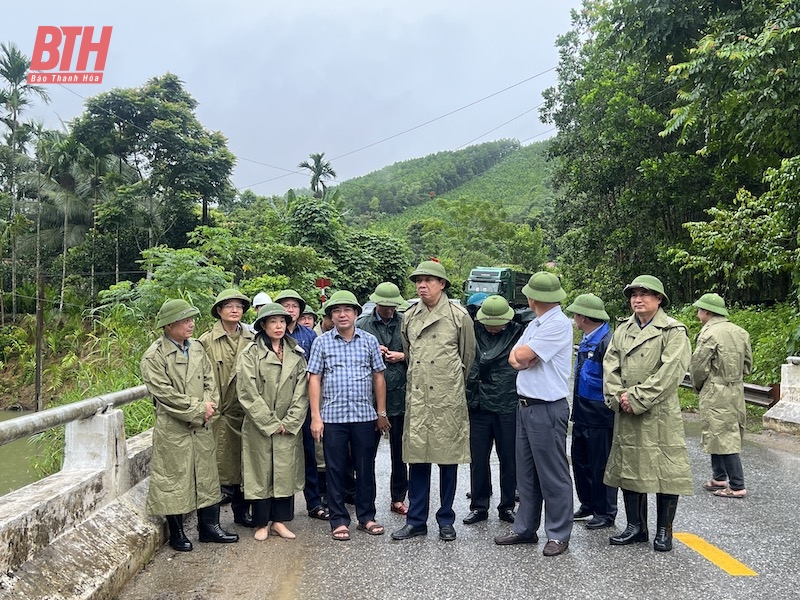 Phó Chủ tịch UBND tỉnh Lê Đức Giang kiểm tra một số công trình trọng điểm phòng, chống thiên tai