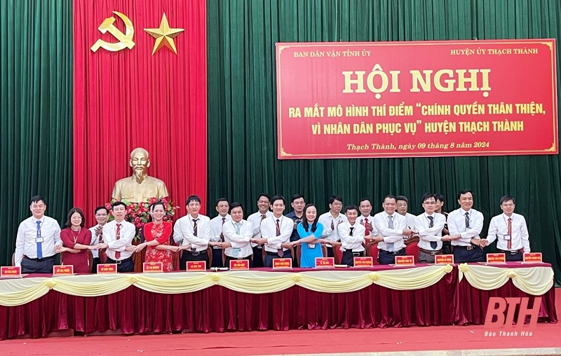 Thạch Thành: Ra mắt mô hình thí điểm “Chính quyền thân thiện, vì Nhân link m88 phục vụ”